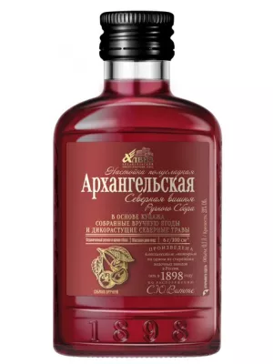 Настойка Архангельская Северная выдержка, Вишня ручного сбора 0.1 л