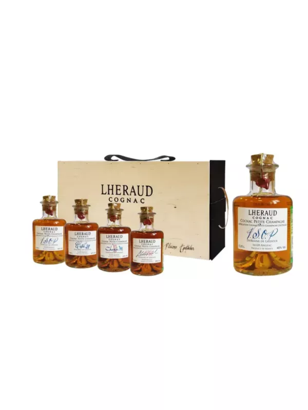 Lheraud Cognac VSOP, Cuvee 20, XO, 1990, wooden box