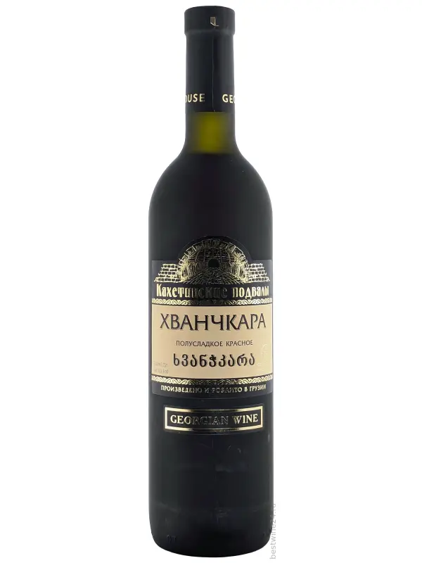 Кахетинские подвалы Хванчкара, матовая бутылка