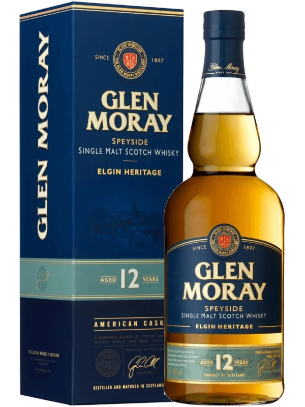 Glen Moray Elgin Heritage 12 Years Old, gift box