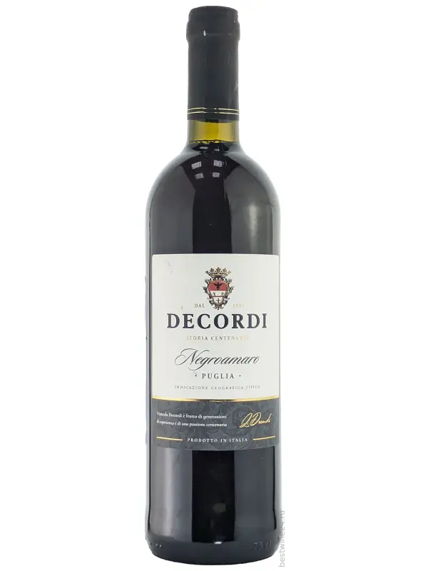 Decordi Negroamaro, Puglia IGT