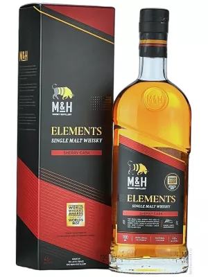 Виски M&H, Elements Sherry, gift box 0.7 л