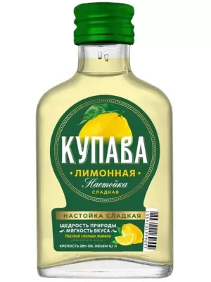 Настойка Купава Лимонная, настойка сладкая 0.1 л