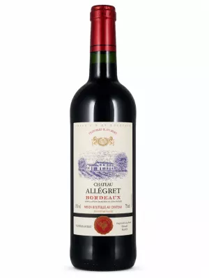 Вино Vignobles Jaubert, Chateau Allegret, Bordeaux AOC 2023, 0.75 л