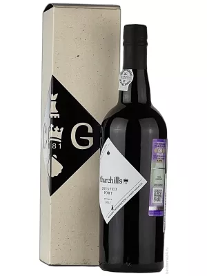 Портвейн Churchill's, Crusted Port, bottled in, gift box 2012 0.75 л