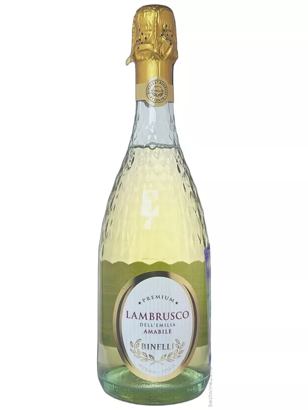 Binelli Premium Lambrusco Bianco Amabile, Dell'Emilia IGT