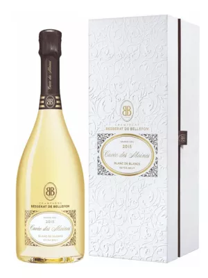 Besserat de Bellefon, Cuvee des Moines Blanc de Blancs Extra Brut, gift box 0.75 л 2015