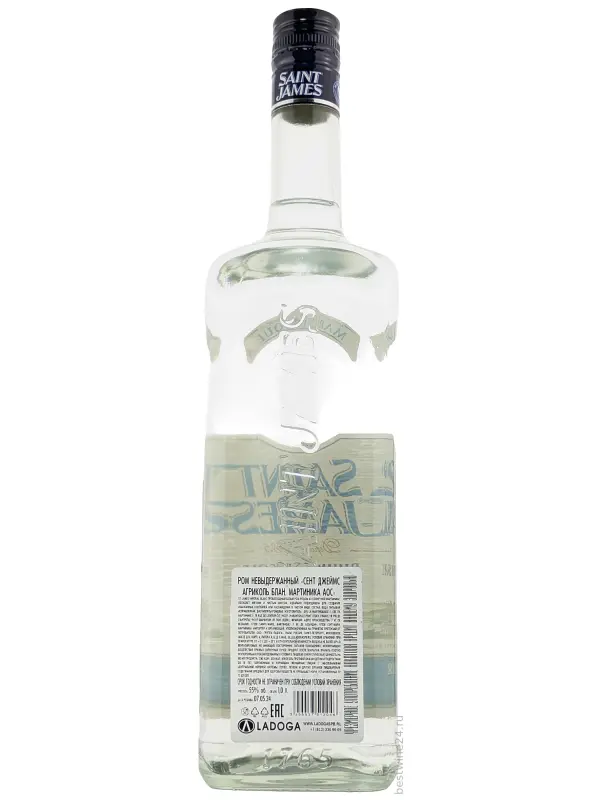 Saint James Rhum Blanc (40%), Martinique AOC