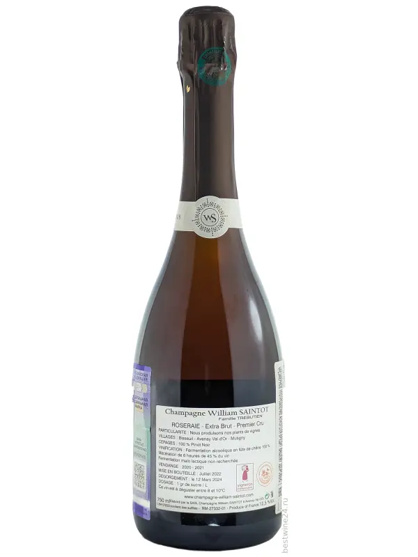 William Saintot La Roseraie 1er Cru Extra Brut