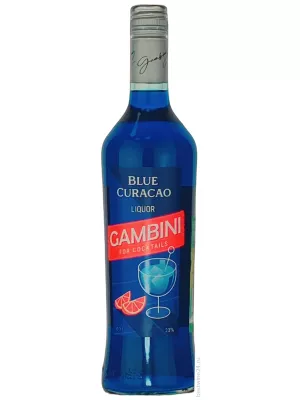 Ликер KVKZ, Gambini Blue Curacao 0.7 л