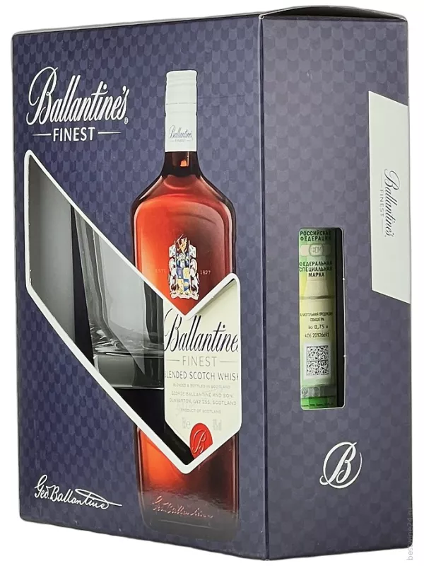 Ballantine's Finest, gift box with 1 glass