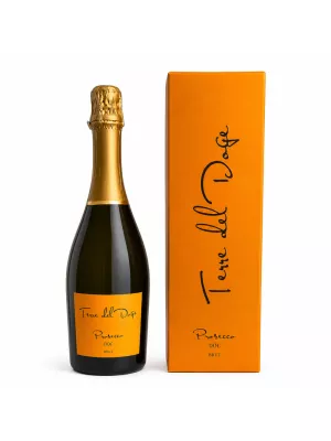 Просекко Ponte, Terre del Doge Prosecco DOC Brut, gift box 2024 0.75 л