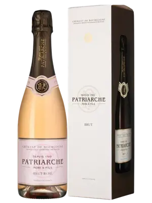 Игристое вино Patriarche, Brut Rose, Cremant de Bourgogne AOC, gift box 0.75 л