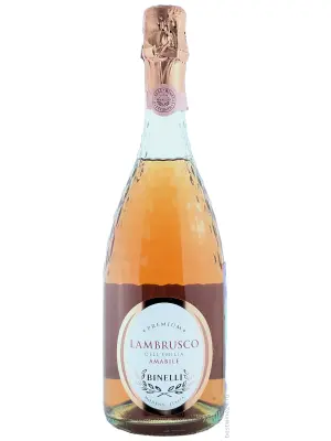 Binelli Premium Lambrusco Rosato Secco, Dell'Emilia IGT 0.75 л