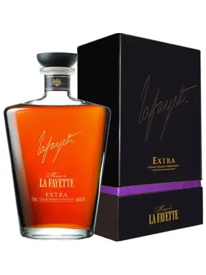 Коньяк Marquis de La Fayette Extra, Cognac Grande Champagne AOC, in decanter & gift box 0.7 л