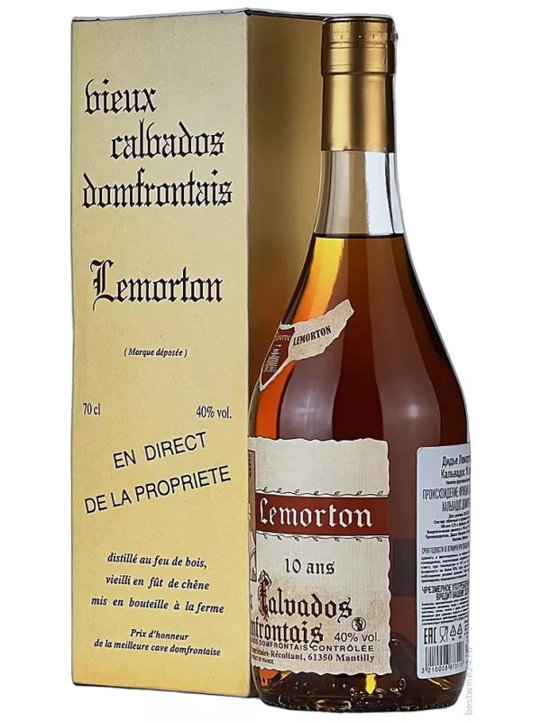Calvados Lemorton, Reserve 10 Years Old, gift box