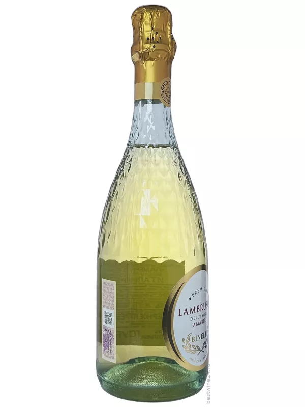 Binelli Premium Lambrusco Bianco Amabile, Dell'Emilia IGT