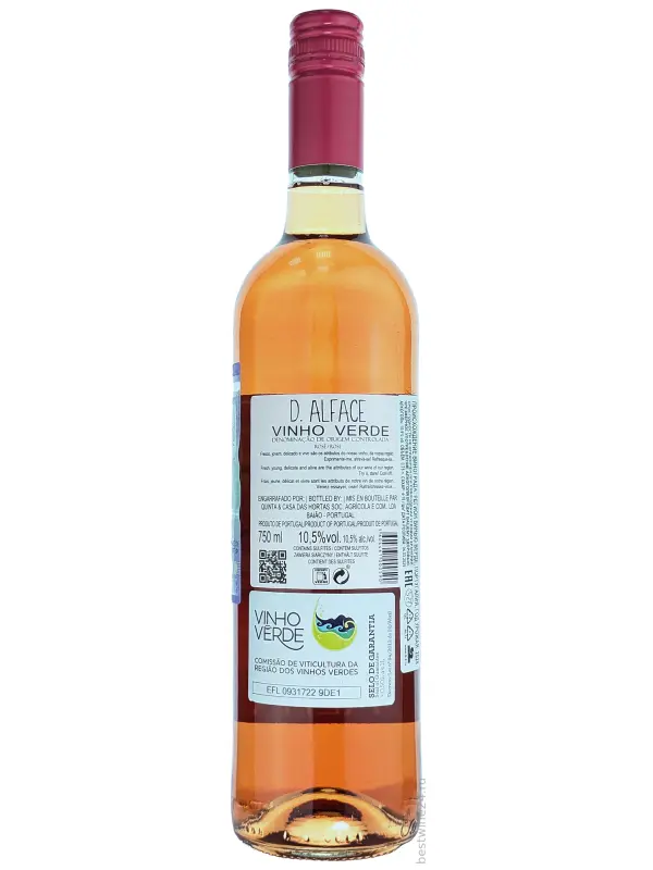Quinta & Casa das Hortas, D. Alface Rosado Vinho Verde DOC