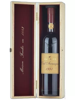 Арманьяк Jean Cave, Vieil Armagnac AOC, wooden box 1981 0.7 л