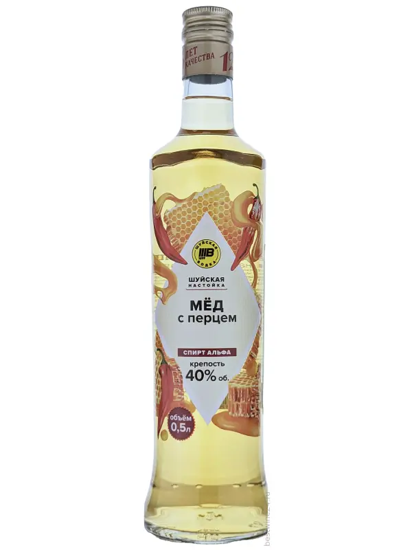 Шуйская Медовая с перцем, настойка горькая