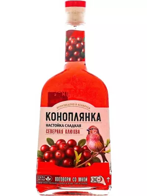 Настойка Коноплянка Северная Клюква, настойка сладкая 0.5 л