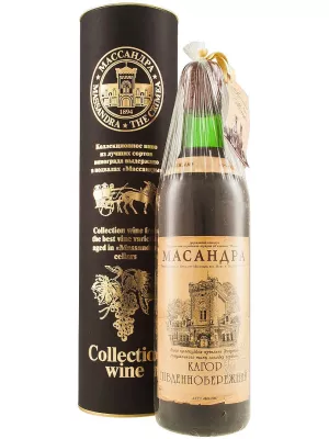 Кагор Массандра, Коллекционное вино Кагор Южнобережный, в тубе 2005 0.75 л