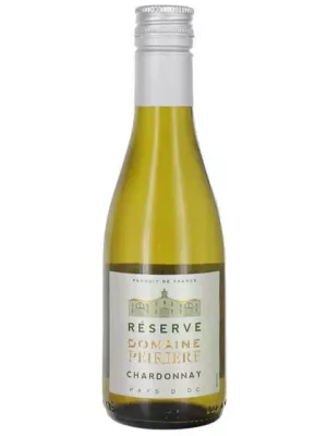 Вино Domaine Peiriere Reserve Chardonnay, Pays d'Oc IGP 2024, 0.187 л