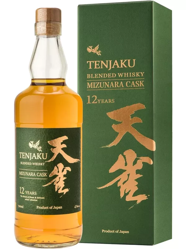 Tenjaku Blended Mizunara Cask 12 Years Old, gift box
