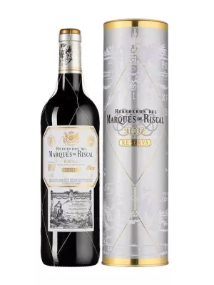 Вино Herederos del Marques de Riscal Reserva, Rioja DOC, in tube 2021, 0.75 л