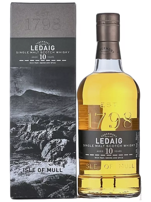 Ledaig Aged 10 Years, gift box