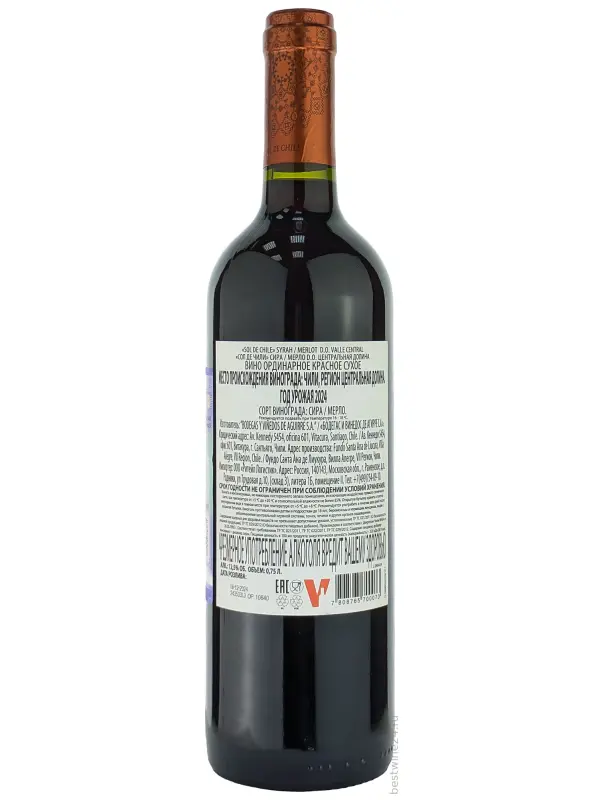 Sol de Chile Syrah-Merlot, Valle Central DO