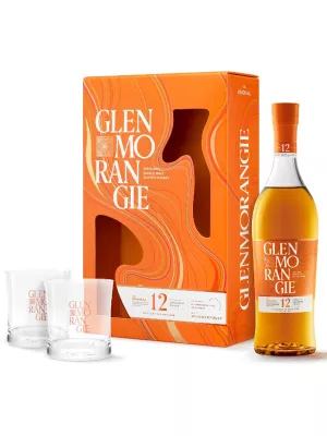 Виски Glenmorangie, The Original 12 Years Old, gift box with 2 glasses 0.7 л