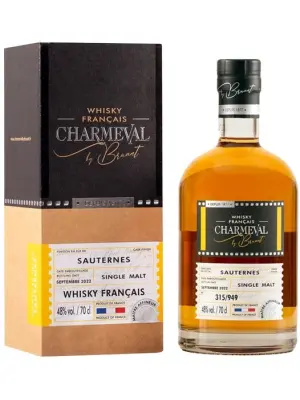 Виски Charmeval by Bruant fut de Sauternes, gift box 0.7 л