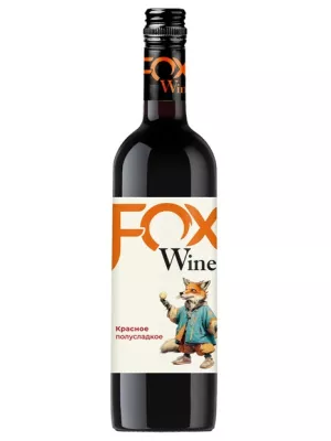 Вино Fox Wine Red Semi-Sweet 0.75 л