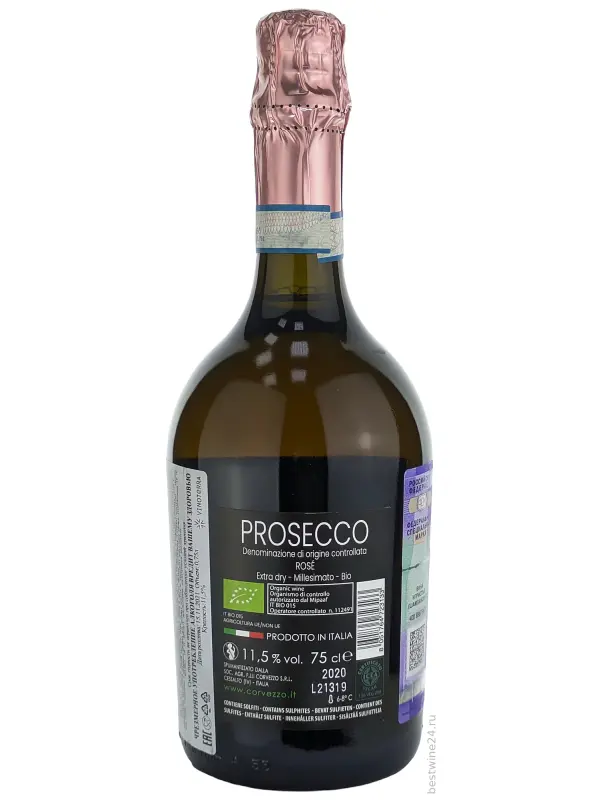 Terre di Marca Prosecco DOC Rose Bio Millesimato Extra Dry