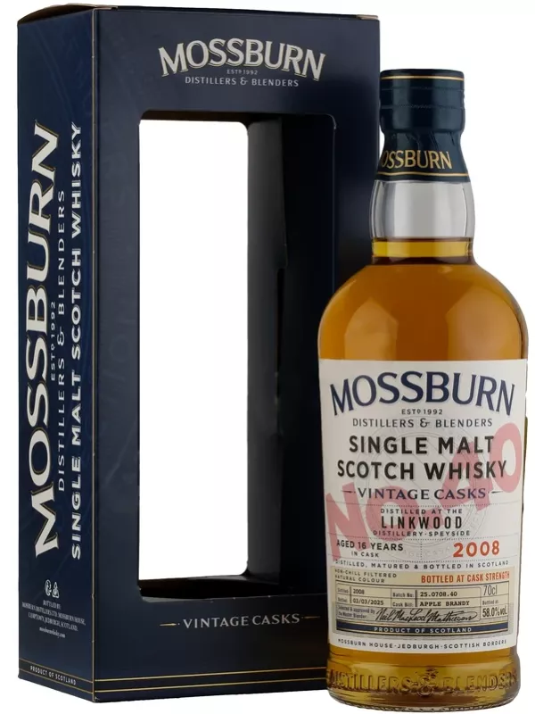 Mossburn Vintage Casks No.40 Linkwood, gift box