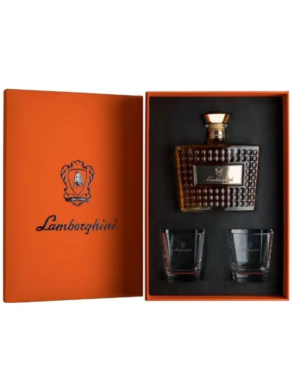 Lamborghini VSOP, gift box with 2 glasses