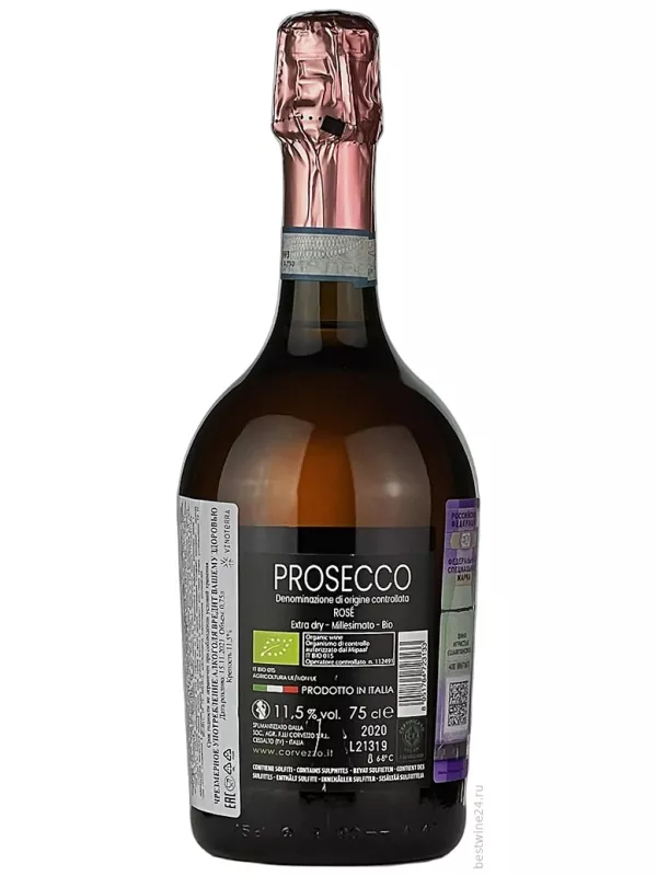 Terre di Marca Prosecco DOC Rose Bio Millesimato Extra Dry