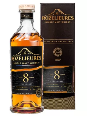 Виски Rozelieures, Single Malt 8 Years Triple Cask, gift box 0.7 л