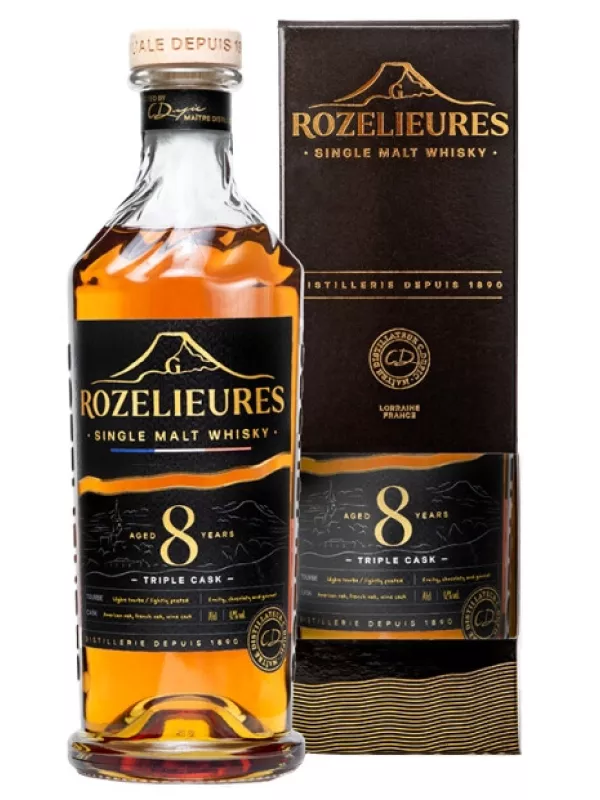 Rozelieures, Single Malt 8 Years Triple Cask, gift box