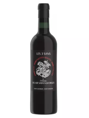 Вино Chateau Belair Saint-Georges, Les 3 Sans, Saint-Georges-Saint-Emilion AOC 2023, 0.75 л