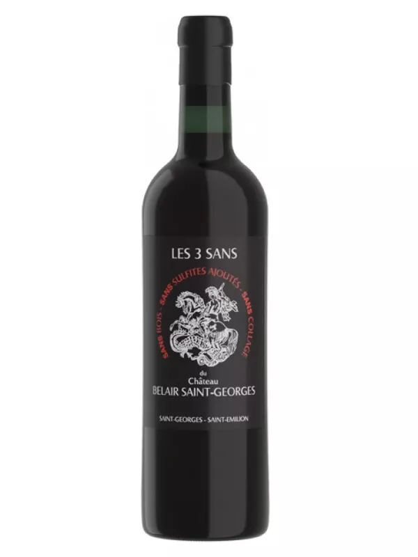 Chateau Belair Saint-Georges, Les 3 Sans, Saint-Georges-Saint-Emilion AOC