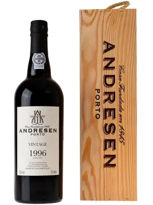 Портвейн Andresen, Vintage Port, wooden box 1996 0.75 л