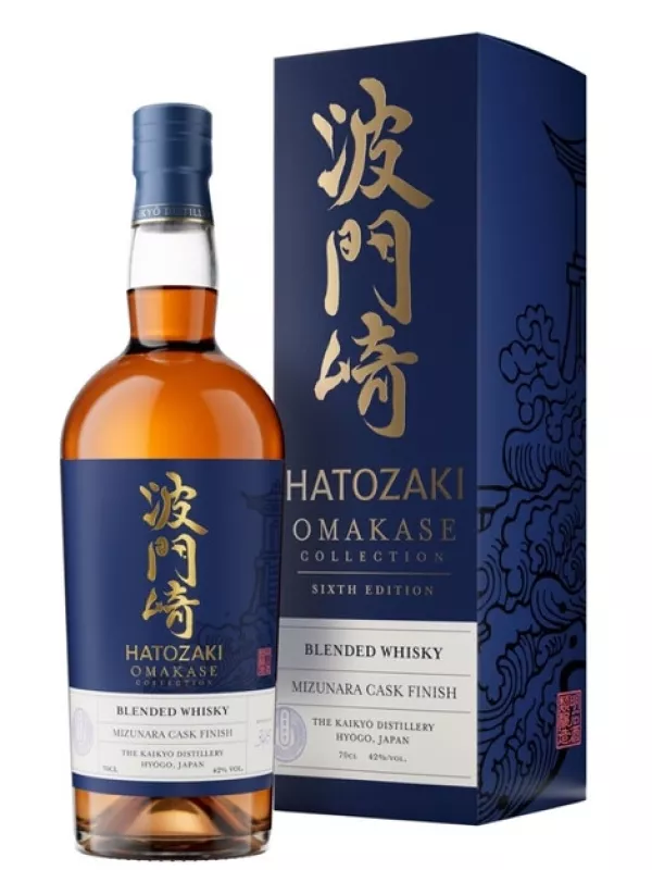 Hatozaki Omakase №6 Blended Whisky Mazunara Cask Finish, gift box
