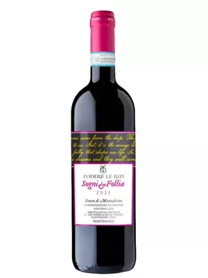 Вино Podere Le Ripi, Sogni e Follia Rosso di Montalcino DOC 2021, 0.75 л