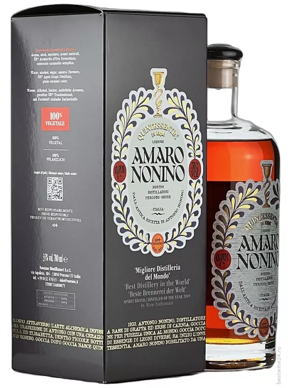 Nonino Amaro Quintessentia, gift box