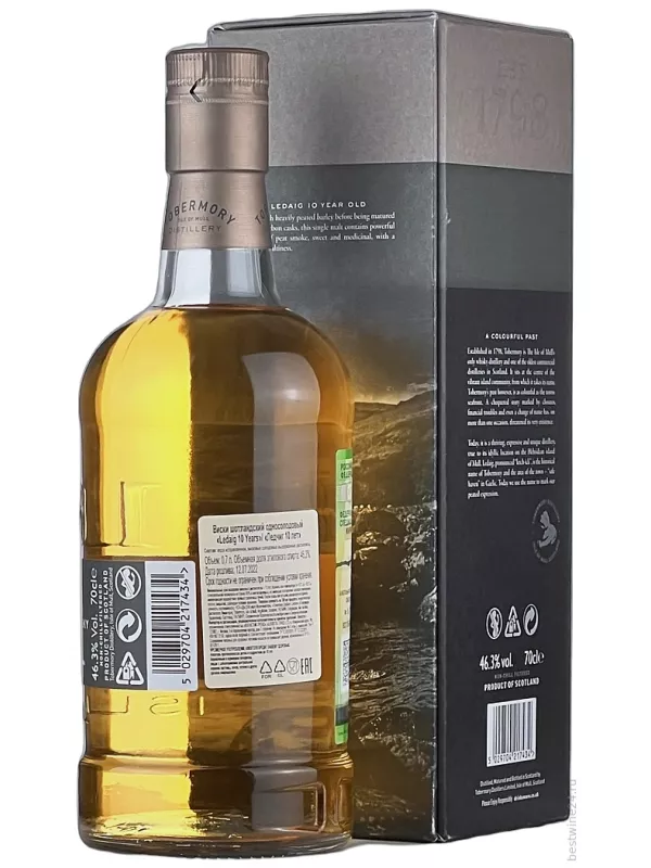 Ledaig Aged 10 Years, gift box