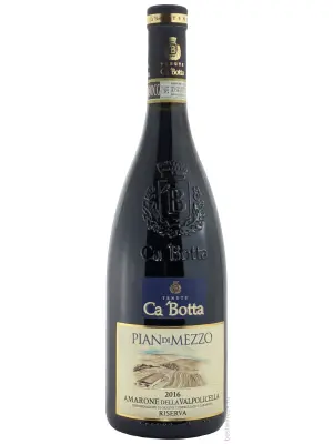Вино Ca'Botta, Pian di Mezzo Amarone della Valpolicella DOCG Riserva 2016, 0.75 л