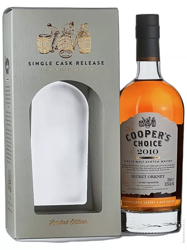 The Cooper's Choice Secret Orkney Amontillado Sherry Cask Finish, gift box