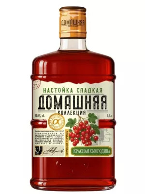 Настойка ММВЗ, Домашняя Коллекция Красная смородина, настойка сладкая 0.5 л